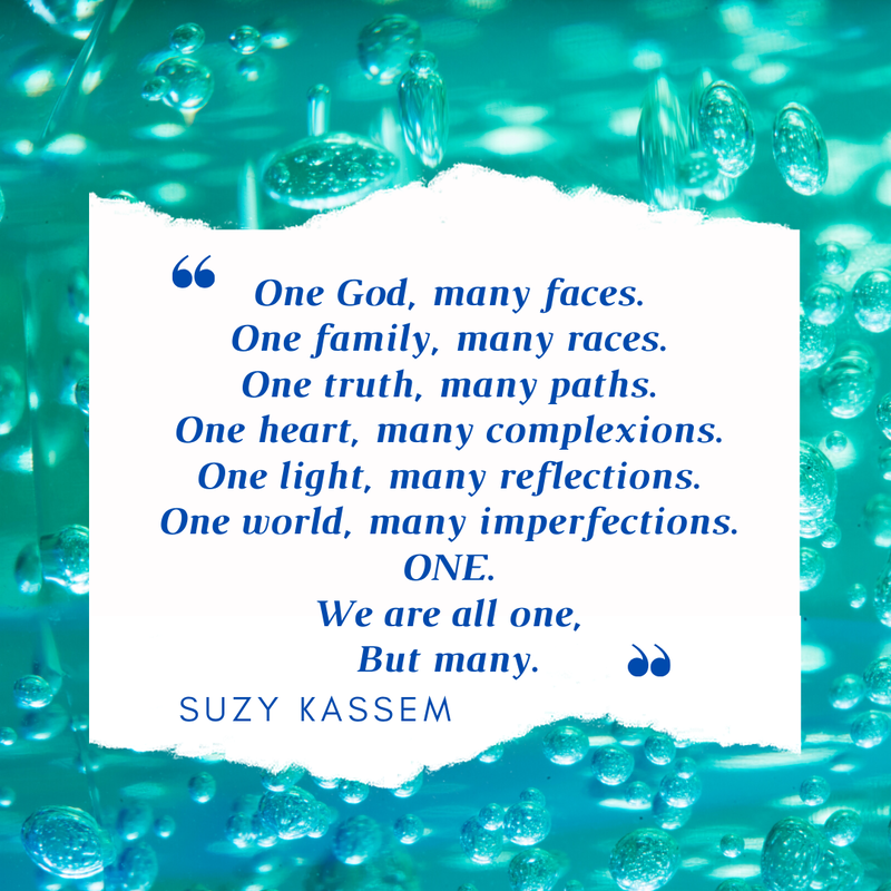 
One God, many faces. One family, many races. One truth, many paths. One heart, many complexions. One light, many reflections. One world, many imperfections. ONE. We are all one, But many.” ― Suzy Kassem

Coco Yoga & Wellness