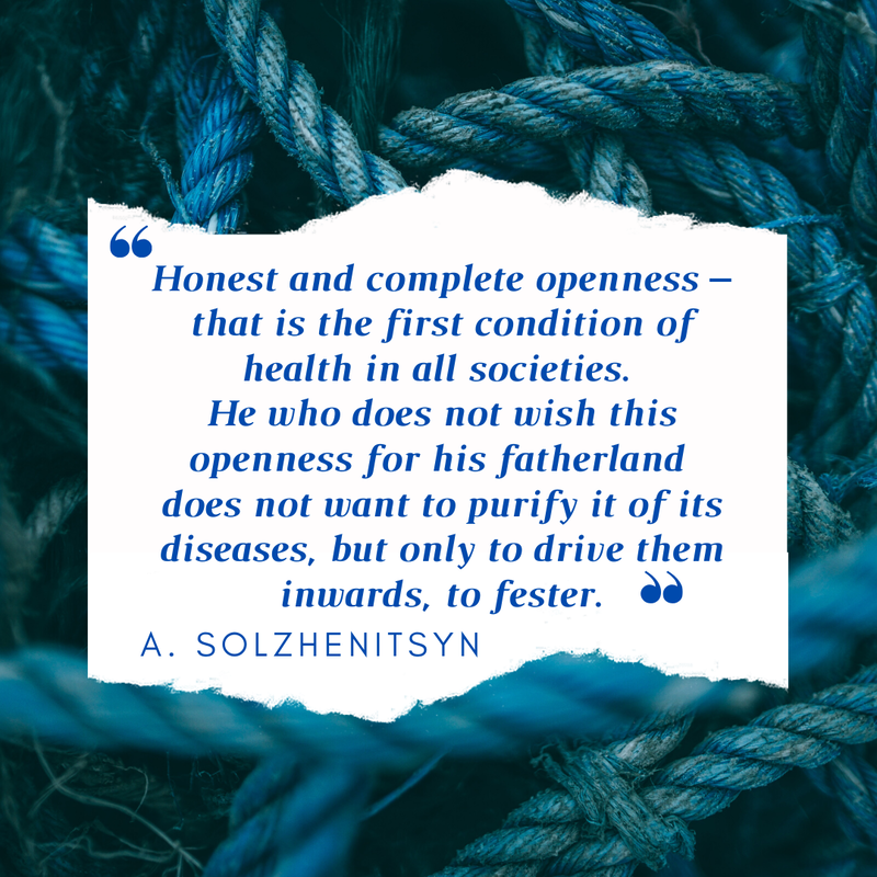 Honest and complete OPENNESS – that is the first condition of health in all societies. He who does not wish this openness for his fatherland does not want to purify it of its diseases, but only to drive them inwards, to fester. ― Aleksandr I. Solzhenitsyn Quote

Coco Yoga & Wellness