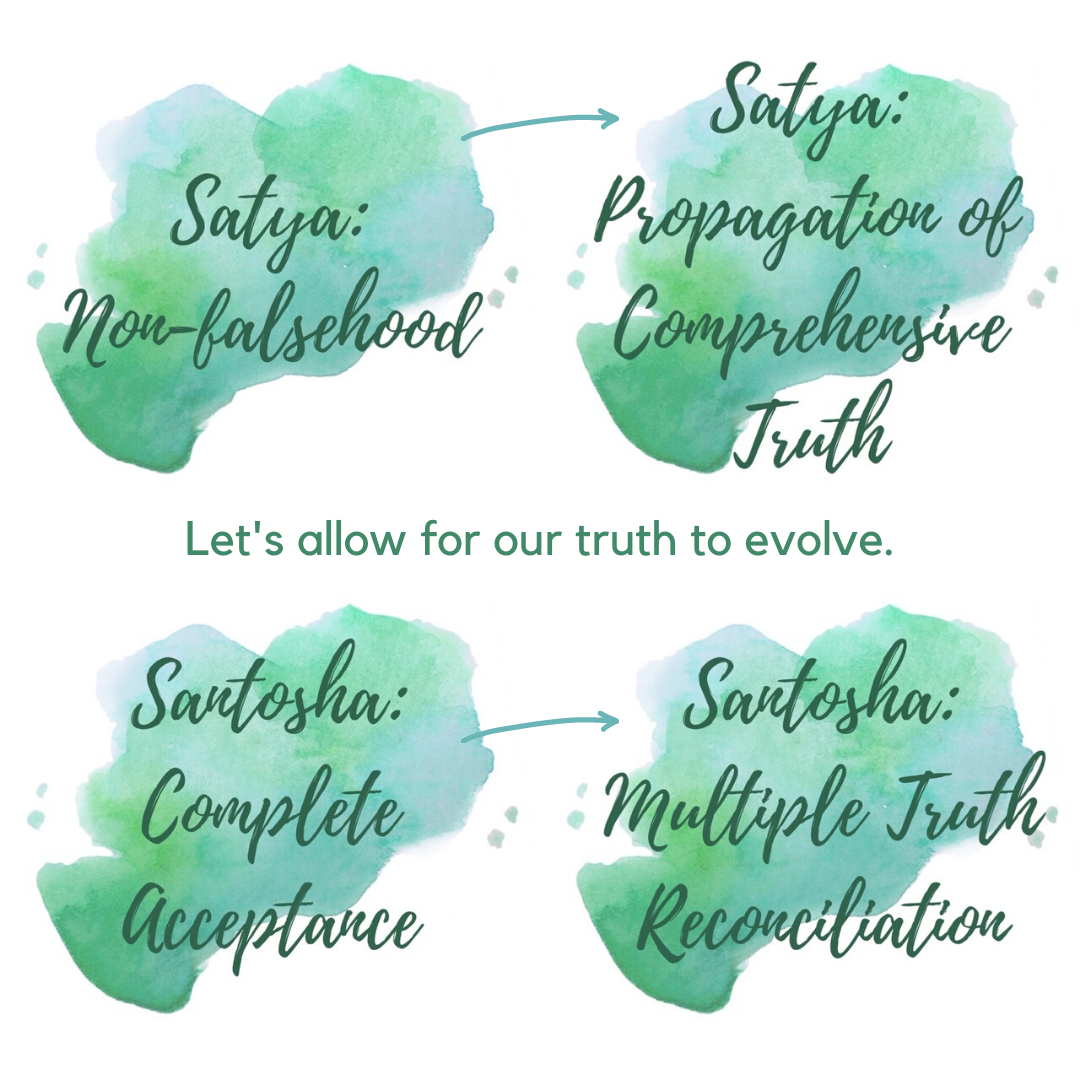 Let's allow for our truth to evolve.  Coco Yoga & Wellness