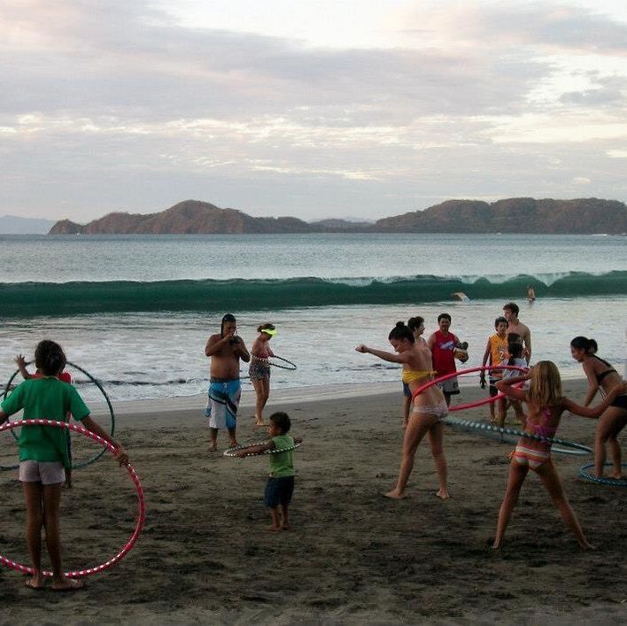 Hula Hooping at the SalveMonos Playa Hermosa Drumming Circle 2013