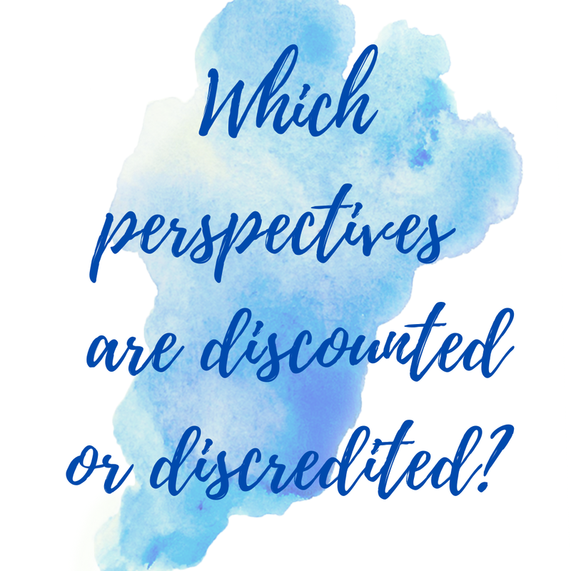 Which perspectives are discounted or discredited?

Coco Yoga & Wellness